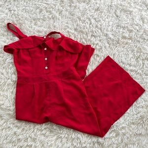 Red jumpsuit
